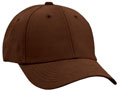 FRONT VIEW OF BASEBALL CAP BROWN